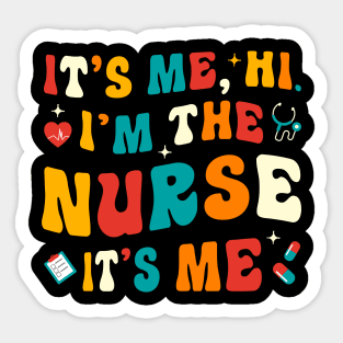 Proud Mom of a Nurse Gifts Nurse Week Gifts Retro Nurse Mom Sticker